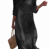 Clémence - Robe décontractée pour femme avec broderies.