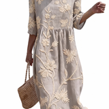 Coralie - Robe féminine décontractée à motif floral.