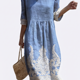 Margaux - Robe féminine décontractée à motif floral.