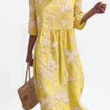 Sidonie - Robe féminine décontractée à motif floral.