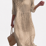 Juliette - Robe brodée décontractée pour femme.