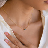 Livia – Collier en argent avec petit pendentif